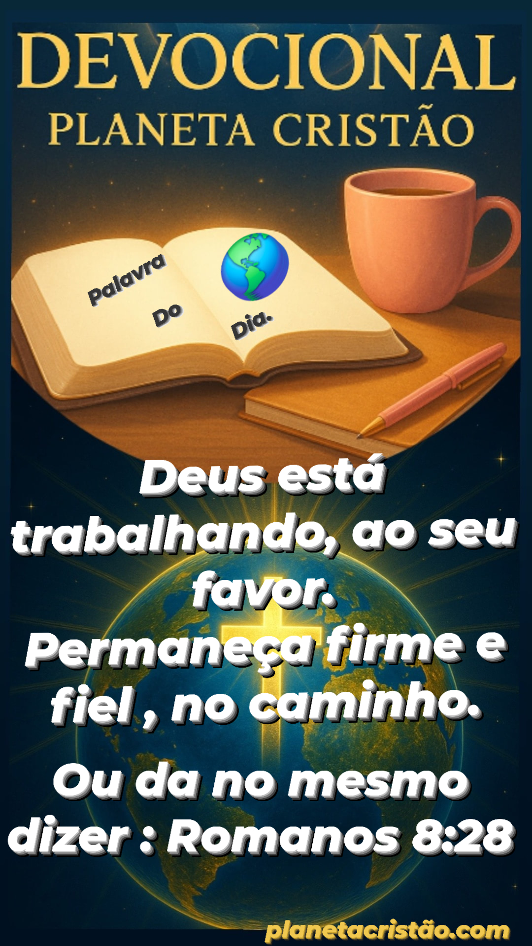 DEUS TRABALHA PARA AQUELE QUE,PERMANECE NO CAMINHO.