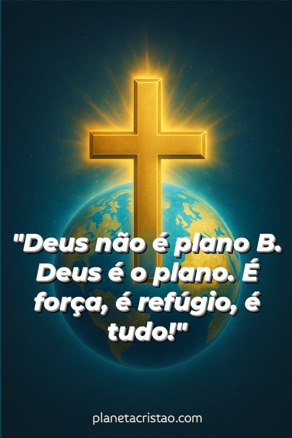 Deus é o plano .