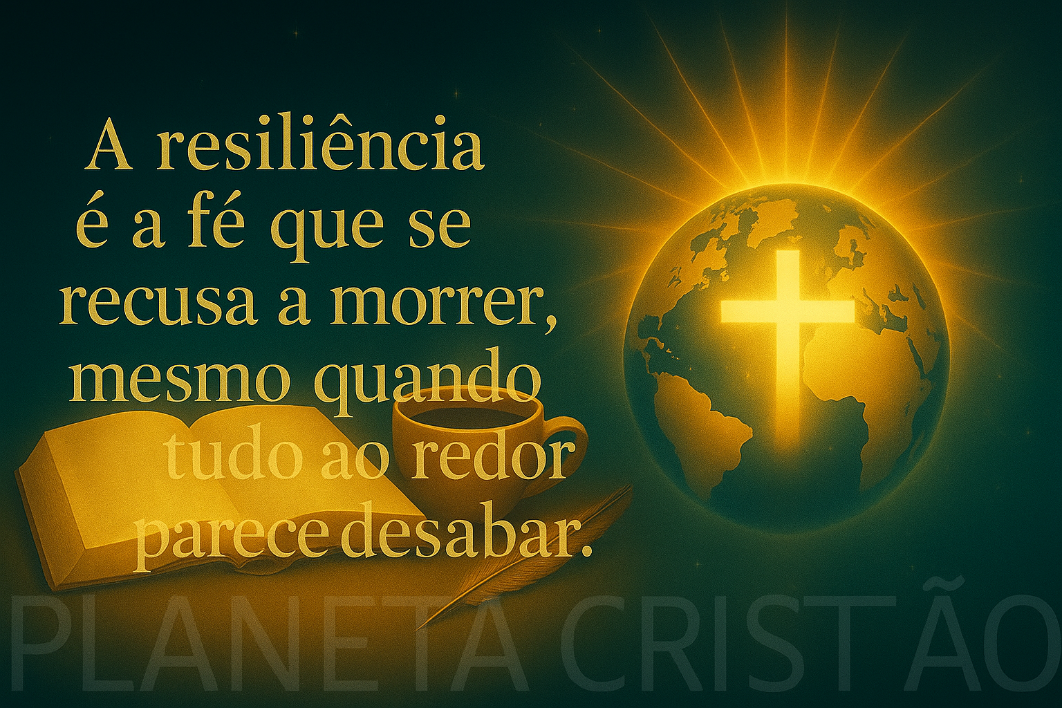 Resiliência é a fé ,que não morre