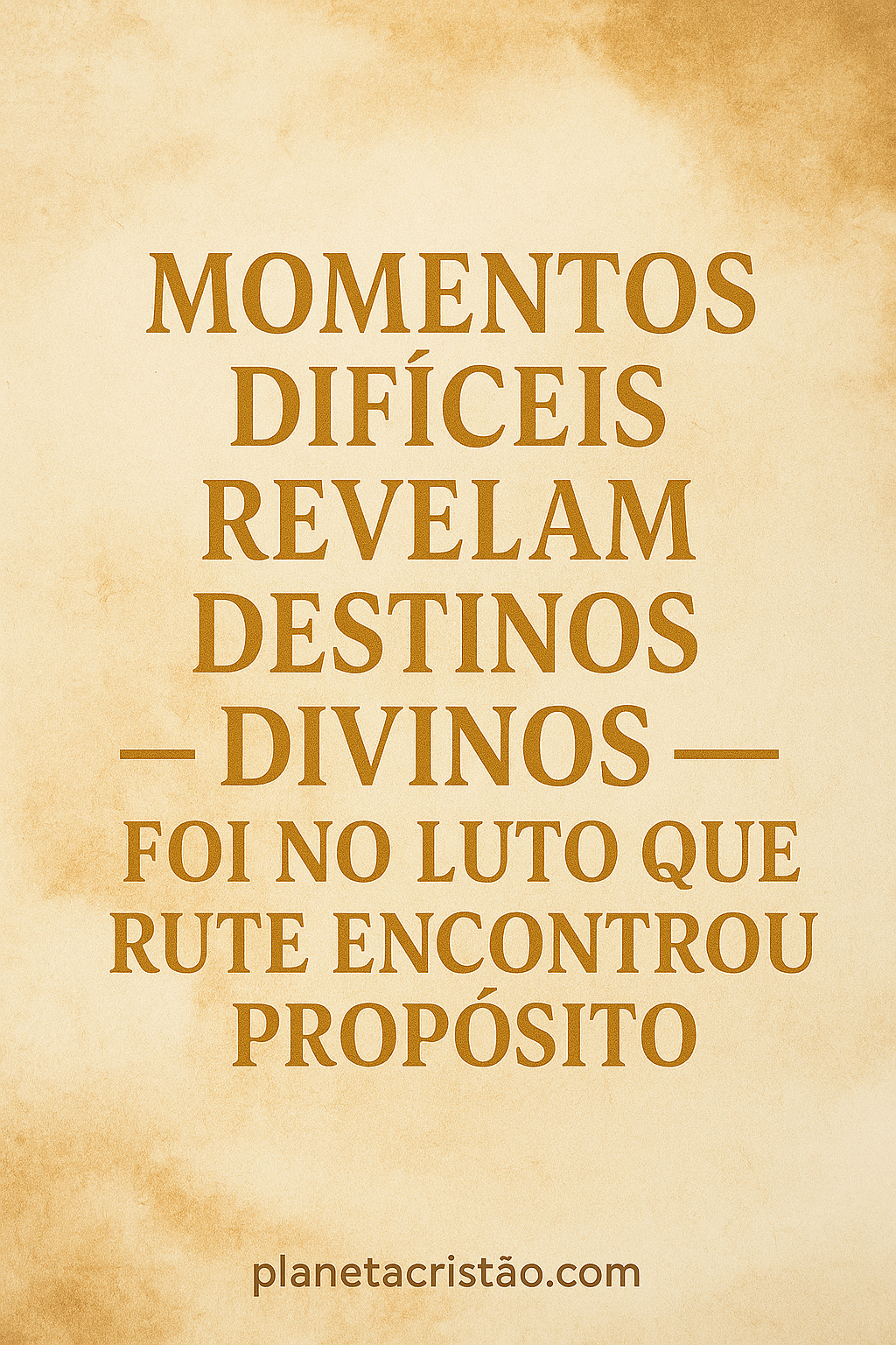 Momentos difíceis revelam,o cuidado de Deus.