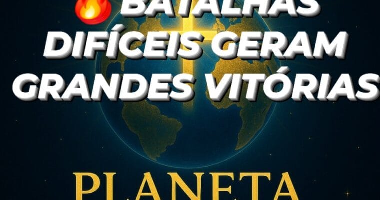 Batalhas difíceis não são castigo, são cenários montados por Deus pra te exaltar.
