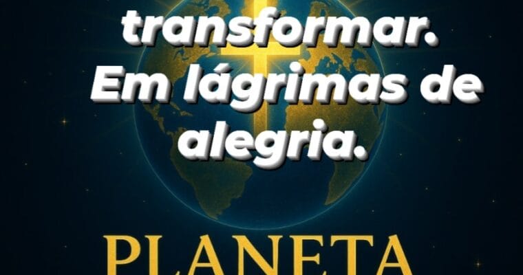 Meu choro vai virar,lágrimas de alegria.Eu confio em Deus.