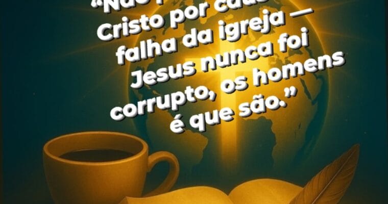 Cristo nunca errou ,quem erra é o homem. Infelizmente as pessoas colocam a culpa em Deus no que o homem fez,faz e fará.