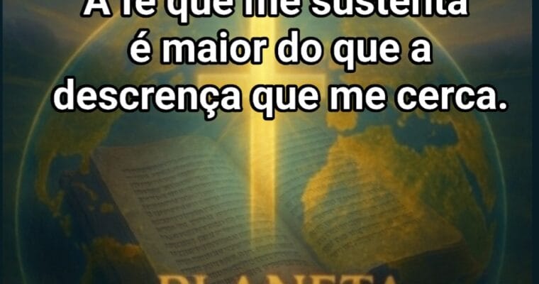 Lembre-se, você não está sozinho. Deus está sempre com você, guiando seus passos e fortalecendo sua fé.