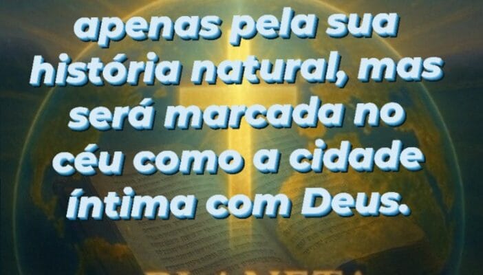 Em nome de Jesus, o Planeta Cristão declara que a cidade de Fernandópolis será conhecida como a cidade íntima com Deus.Repito: Fernandópolis não será lembrada apenas pela sua história natural, mas será marcada no céu como a cidade íntima com Deus.