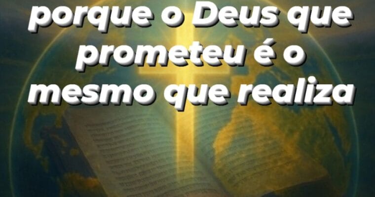 E eu creio que a cidade de Fernandópolis vai ser conhecida exatamente por isso: Uma cidade que anda por fé, e não por  vistas.