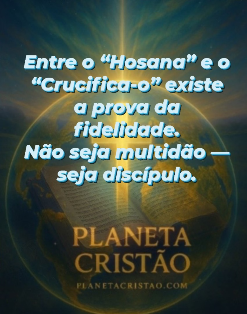 Hoje, o céu ainda pergunta:— Quem você quer que viva dentro de você: Barrabás, o símbolo do pecado?Ou Jesus, o Cordeiro que te redimiu?