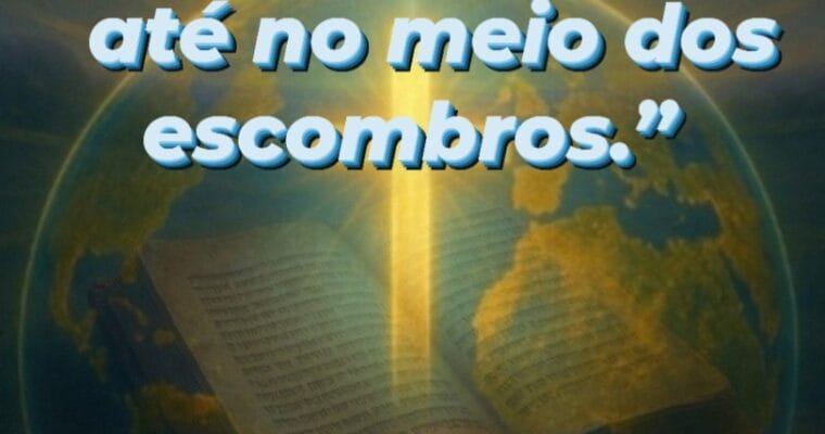 Então, se o cenário da sua vida hoje parece um campo de batalha, respira fundo. Não é o fim — é o começo do agir de Deus. Ele não precisa de ordem pra agir, Ele cria ordem no meio do caos.