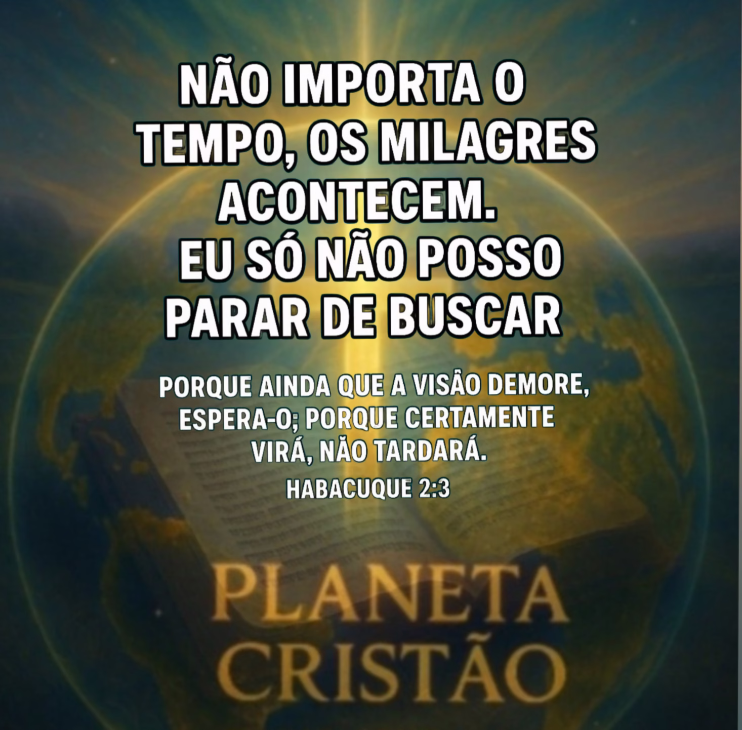 Então não desista, não pare de buscar, não pare de orar. O milagre pode não ter vindo ontem, mas pode chegar hoje. E se não for hoje, continue crendo — porque quem caminha com fé nunca anda em vão.