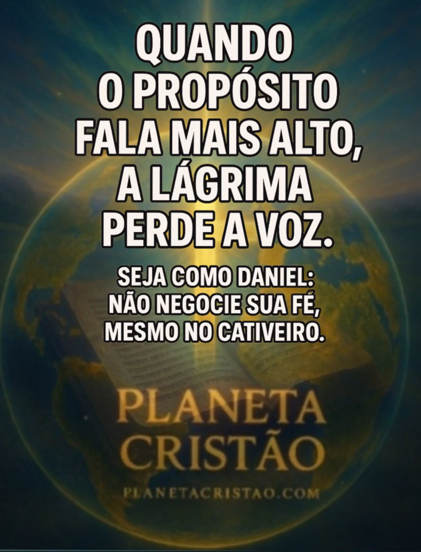Se Daniel tivesse ficado lamentando, teria sido só mais um cativo.Mas ele decidiu ser um escolhido.