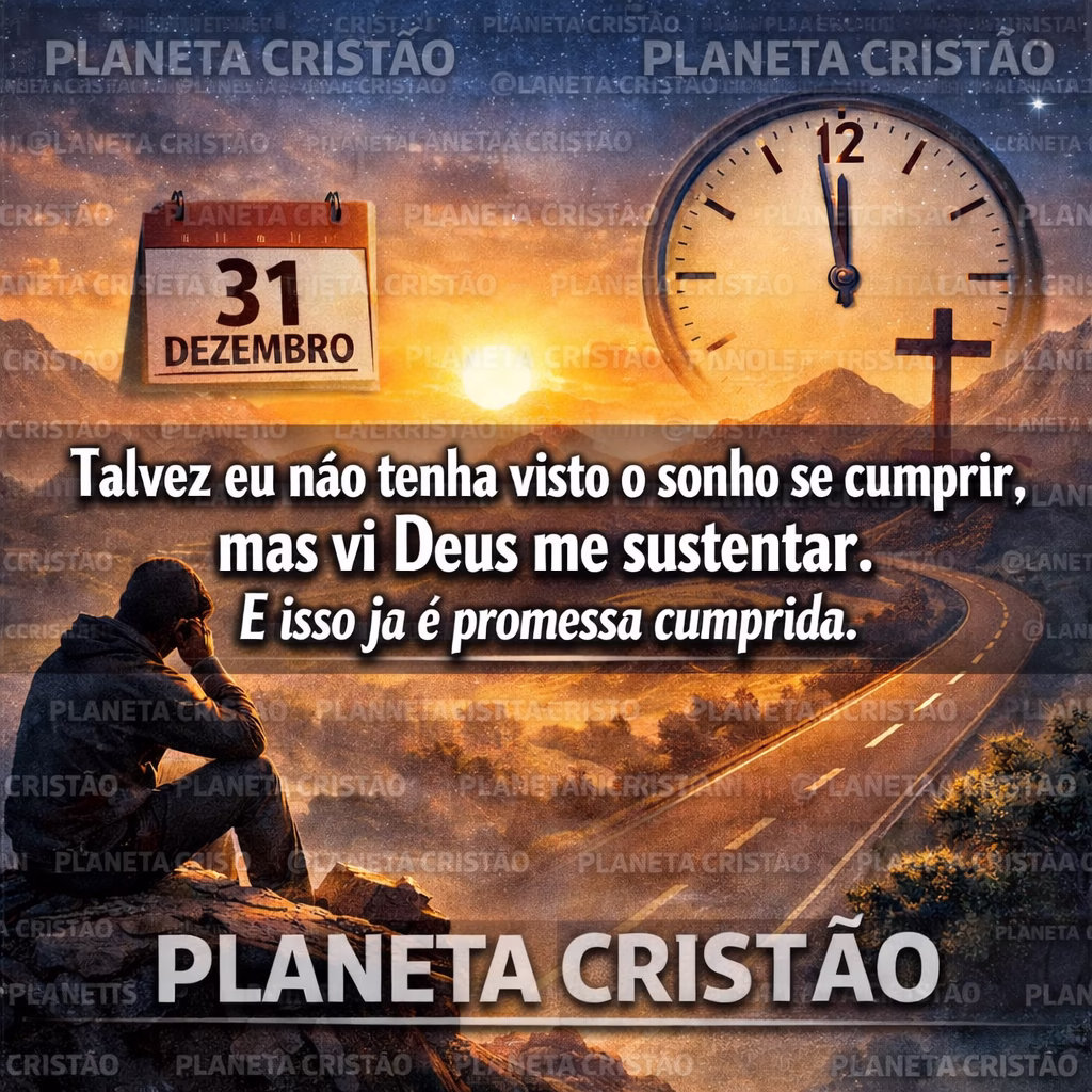 Talvez eu não tenha visto o sonho se cumprir, mas vi Deus me sustentar. E isso já é promessa cumprida.”