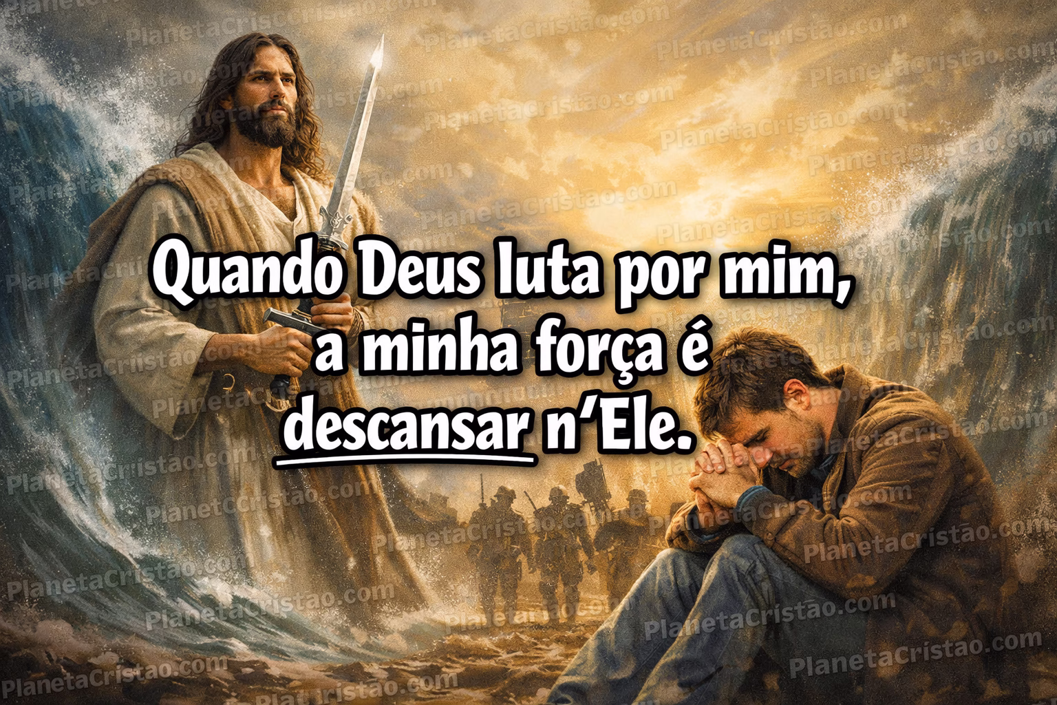 Confiar é descansar em Deus, se movimentando em obediência.
