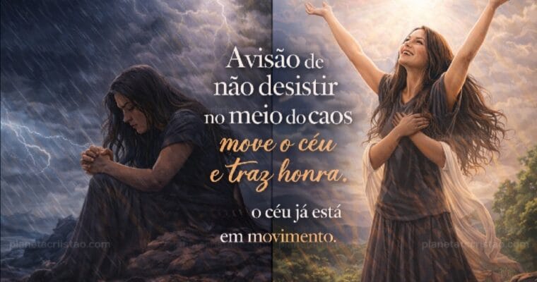 DevocionalDiariodo PlanetaCristaoavisao denaodesistirnomeudo caos