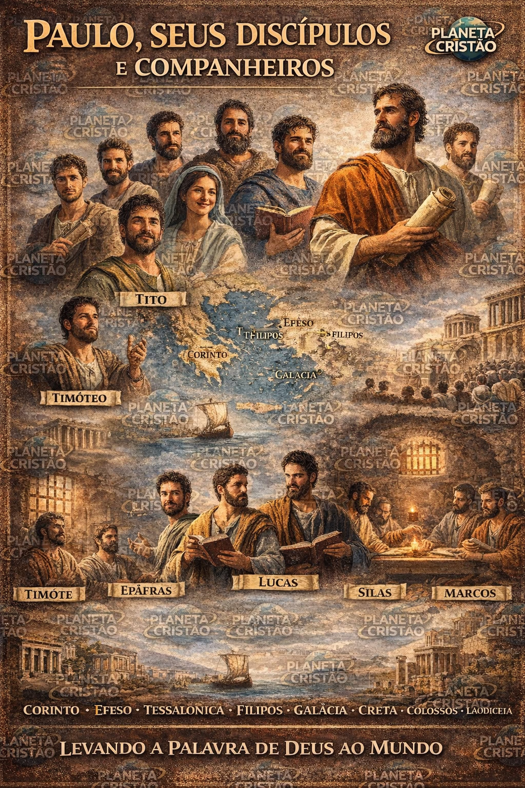 PAULO: SEUS DISCÍPULOS, COMPANHEIROS, PRISÕES E CIDADESEstudo Bíblico Completo – Planeta Cristão