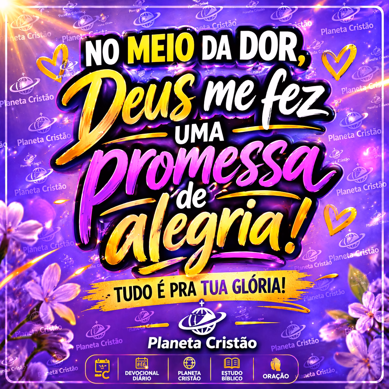 Tudo é Para Tua GlóriaDevociona Diário Planeta CristãoDevocional Diário Planeta Cristão  Estudo Bíblico Oração. planetacristao.com